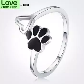 La Menars посеребренное собачий коготь открытый регулируемый палец Cz кольцо женские персонализированные модные аксессуары