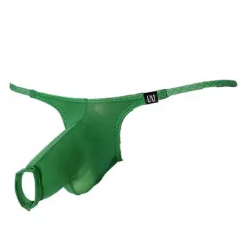 La Opening design on the front Open Front Elephant Half Back Briefs Underwear Sexy Innerwear Pants [Heureux Joie] T-back Men s Men s (JP, Alphabet,