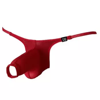 La Opening design on the front Open Front Elephant Half Back Briefs Underwear Sexy Innerwear Pants [Heureux Joie] T-back Men s Men s (JP, Alphabet, L,