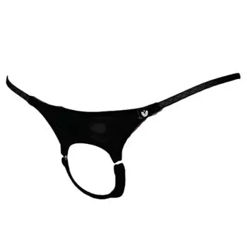 La Opening Design Открытые передние штаны Сексуальное нижнее белье Нижнее белье [Heureux Joie] Т-образная спинка Мужские Мужские (JP, Алфавит, L, ЧЕРНЫЙ)