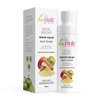 La Pink Ideal Bright Face Toner для сияющей кожи и сужения пор для мужчин и женщин | 100% формула без микропластика | Для всех типов кожи, 100 мл