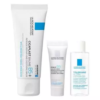 La roche posay cica plast repair cream b5+ kit cica cica увлажняющий крем для лица