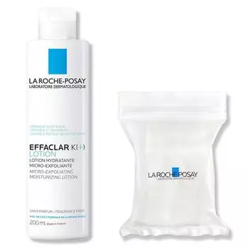 La Roche-Posay Effaclar K+ Toner 200 мл + 30 веганских ватных дисков, 1 набор