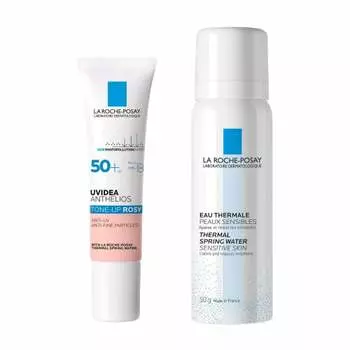 La roche-posay [tone up base + mist lotion sample included] uv idea xl protection tone up rose kit for sensitive skin moisturizing skin care makeup ba