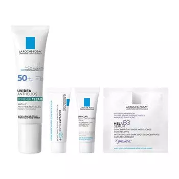 La Roche Posay Tone Up Kit Clear UV Base Moisturizing Sensitive Skin Urus Sticky Mixed Skin 30 мл SPF50+ PA++++
