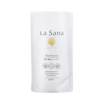 La Sana Seaweed Sea Mud Shampoo Sweet and Sour Refreshing Scent of Rose Hips Refill (2 600ml)