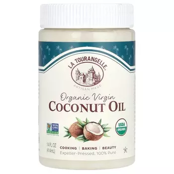 La Tourangelle, Органическое кокосовое масло первого отжима, 14 жидких унций (414 мл)