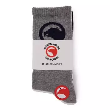 Label Tennis Socks 3 Pack Unisex California Company 39/41 разноцветный
