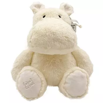 labellabel label label мягкая игрушка животное животное пушистая детская первая игрушка подарок ребенку подарок Примерно 38 см (Бегемот/Слоновая кость)