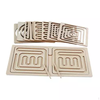 Лабиринт Настольная игра Игрушка Ручка Управление Тренировка Мозга Мелкая моторика Деревянная деятельность