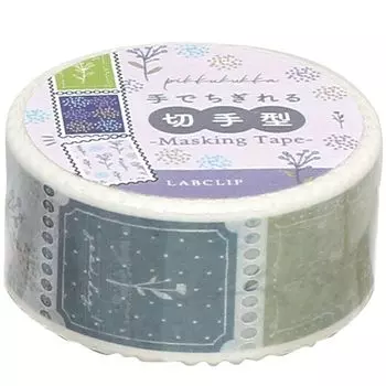 Labo Clip Masking Tape Pick Cooker Stamp Type Masking Tape Purple C23-PKKM-PL