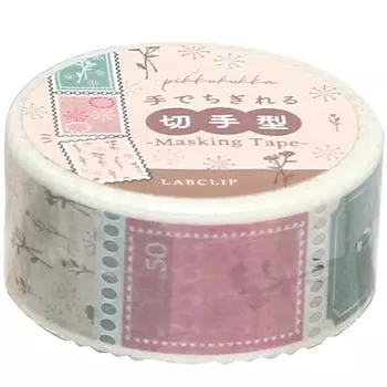Labo Clip Masking Tape Pick Cooker Stamp Type Masking Tape Pink C23-PKKM-PK