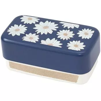 LaboClip Lunch Box Daisy Square Lunch Box Navy L8DB01-NV