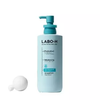 LaboH Dandruff Clinic General Dry Dandruff Shampoo со вкусом зеленого чая и мяты, 400 мл, 1 шт.