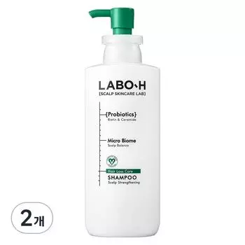 LaboH Scalp Strengthening Clinic Hair Loss Symptom Relief Shampoo, 400ml, 2 units