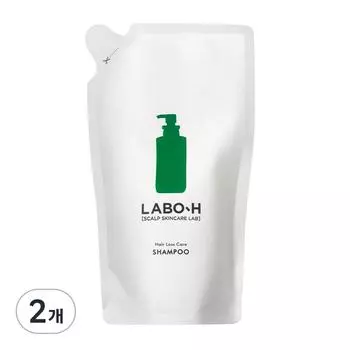 LaboH Scalp Strengthening Clinic Hair Loss Symptom Relief Shampoo, сменная упаковка, 400 мл, 2 шт.