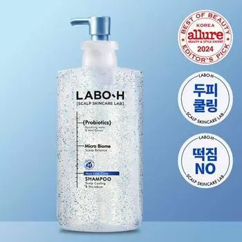 LaboH Шампунь для кожи головы с охлаждающим эффектом и без кожного сала, облегчающий симптомы выпадения волос, 750 мл