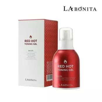 Labonita Red Hot Toning Gel 30 мл / Отшелушивающий тонизирующий гель Bulldozer Aha25 / Пилинг для лица, 1 шт.