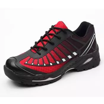 Обувь для мужчин с защитой от проколов и ударов, дышащая, со стальной головкой, рабочая обувь 35