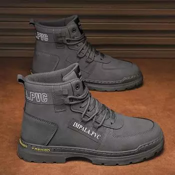 Labor insurance shoes men s 2024 new waterproof and non-slip work tooling men s shoes spring sports high-top Martin boots men s 39