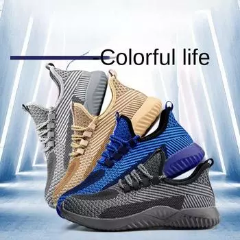 Labor Insurance Shoes Spring Anti-smashing and Anti-piercing Breathable Steel Baotou Workshop Safety Work Shoes 36