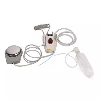 Лабораторная турбинная машина, 4 отверстия, 2 направления, педаль из нержавеющей стали, управление давлением воздуха, портативные аксессуары для лабораторных инструментов