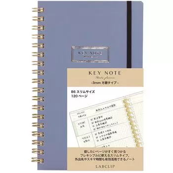 Лабораторный блокнот B6 Slim Graph Blue Grey 22A-MTNT05-BG