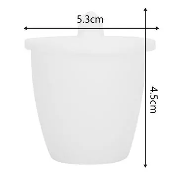 Лабораторный тигель высокой формы ПТФЭ тигельная чашка с крышкой экспериментальные принадлежности 30 мл