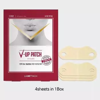 Labottach V Up Patch Face Skin Lifting 4 листа, Увлажнение, Kbeauty, корейская косметика, пробник