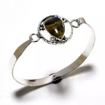 Лабрадорит драгоценный камень 925 посеребренный ювелирный браслет ручной работы браслет-манжета