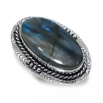 Labradorite Gemstone 925 Sterling Silver Jewelry Gift Ring Size 8.5 P8E28