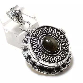 Labradorite Gemstone Handmade 925 Sterling Silver Jewelry Pendant 1.77 f1h85