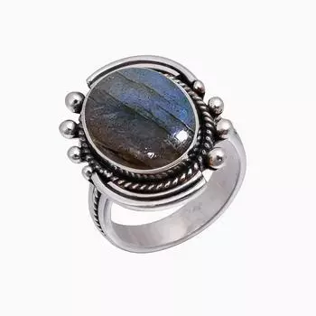 Labradorite - Madagascar 925 Sterling Silver Ring V5002, Blue Ring, Oval Ring, Valentin s Day Gift, Gift For Her, Birthday Gift, Handmade Jewelry, Sil
