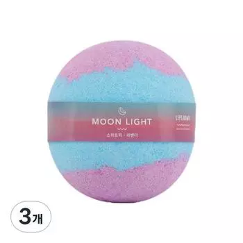 Labs Bomb Бомбочки для ванны Moonlight Бомбочки для ванны с ароматом сладкого горошка и лаванды, 140 г, 3 штуки