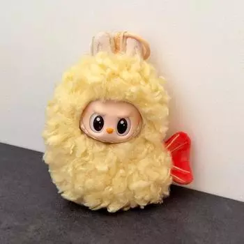 labubu doll clothing cosplay dinosaur cockroach 17 cm cute plush clothing set Plush doll pendant fried shrimp clothes