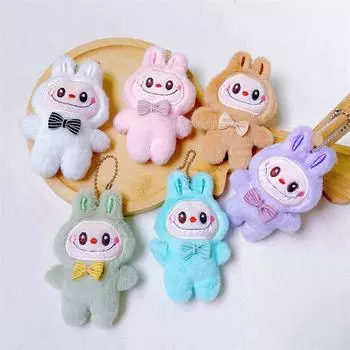 Labubu Monster Plush Keychain Stuffed Doll Bag Decoration Accessories Cute Key Ring Cartoon Plush Kawaii Anime Accessories Gifts