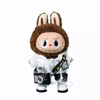 лабубу мягкая игрушка костюм милый свитер милый особенный милый ручной работы 17 см мягкая игрушка не входит в комплект белый наряд [оригинальный костюм] [предмет]