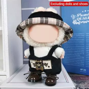 Labubu Одежда Аксессуары Для 17см Винил Labubu Плюшевая Кукла Спортивный Костюм Для Отдыха Мягкая Игрушка Одежда Сменный Набор