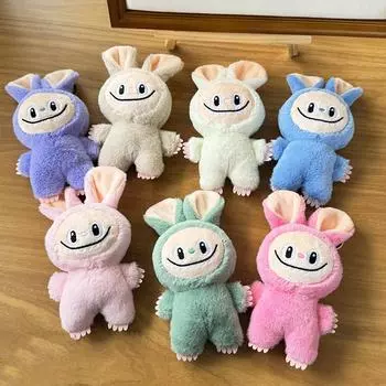 Labubu The Monsters Blind Box Toys Cardiac Macarone Mysterious Surprise Box Guess Bag Figure Model Bag Keychain Gifts розовый