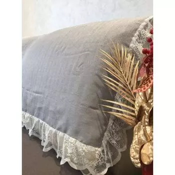 Lace Bedside Cover Cloth Cover Towel Simple Dustproof Protective Cover Universal Chinese Style Covered Sofa Gray 100cm * 140cm