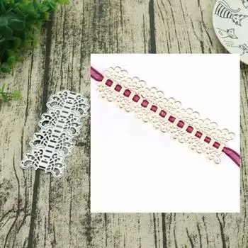 Кружева Diy тиснение нож высечки штампы резки металла записки углеродистой стали штамп серебряный