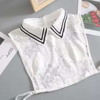 Кружевной воротник с имитацией воротника, женская рубашка со съемным воротником, полусорочка, женский воротник с имитацией воротника, белый лацкан, искусственный воротник, женская одежда, аксессуары