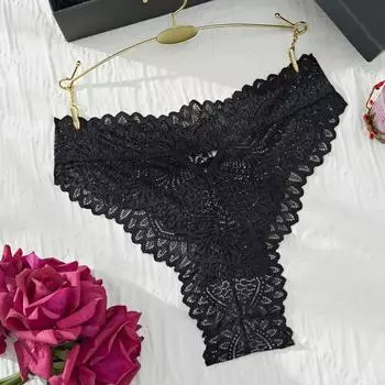 Кружевные трусики женские черные сексуальные полые трусики сексуальные кокетливые трусики воздержание секс сексуальные трусики S
