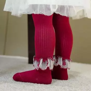 Lace Pantyhose Cute Girls Baby Tights Lolita Stockings for Infant Newborn Little Girl Socks Baby Girl Legging Tights 0-12m