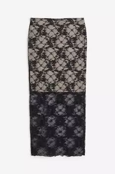 Lace pencil skirt