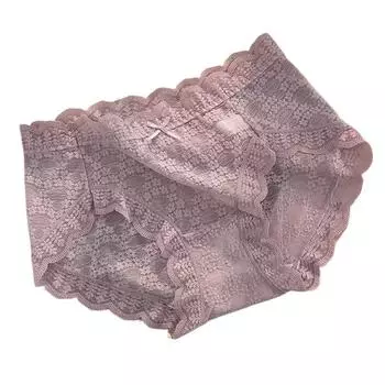 Lace Underwear Female Sexy Lingerie Mid Waist Summer Briefs Seamless Women s Underpant Personalized Antibacterial Panties M