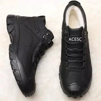 Lace Up High Top Male Winter Shoes Warm Cold Proof Sale Waterproof Quality Men s Snow Boots Brands Cotton Shoe Footwear Work Fur 39