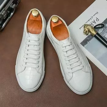 Кожаные модные кроссовки на шнуровке для ходьбы, мужские, роскошный бренд, легкие, мужские кеды, новинка, классические универсальные кеды для скейтбординга, мужские 38 чёрный