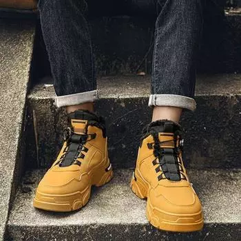 Lace Up Male Winter Sneaker Shoes Ankle Booties Men s Snow Sport Boots Warm Cold Proof Casual Outdoor Hiking Luxury Work Fur 39