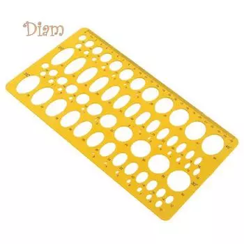 Lachepper 21 см/25 см эллипс трафарет для рисования механическая линейка овальный круглый шаблон Acc 21 cm